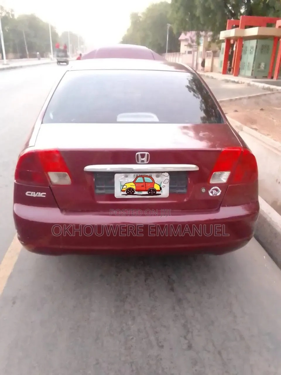 Honda Civic DX 4dr Sedan (1.7L 4cyl 4A) 2002 Red