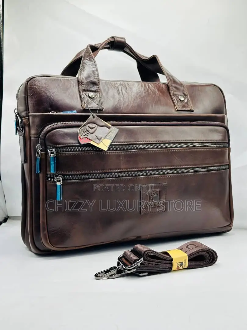 High Quality Luxury Men Genuine Leather Bag
