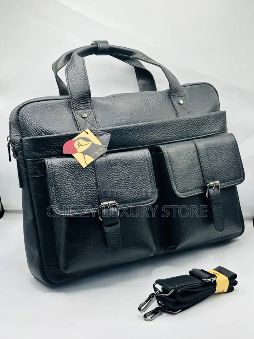 High Quality Luxury Men Genuine Leather Bag