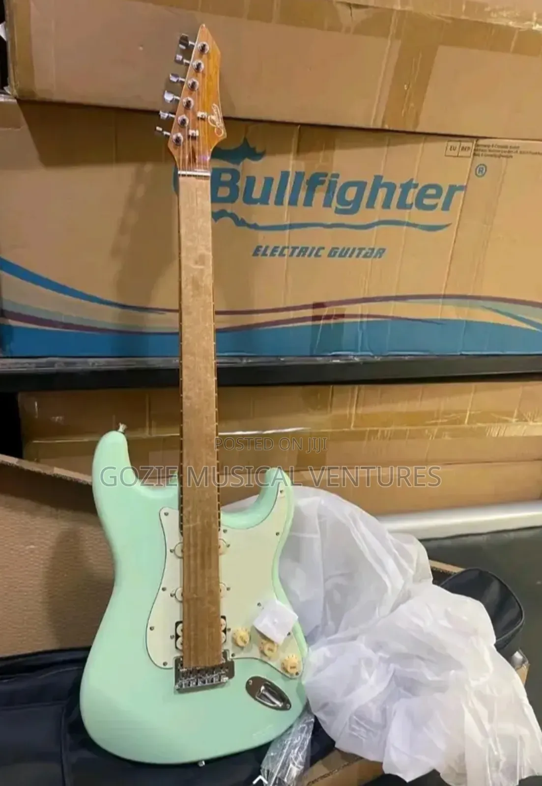 Seviliana Stratocaster Electric Lead Guitar Light Green Colour