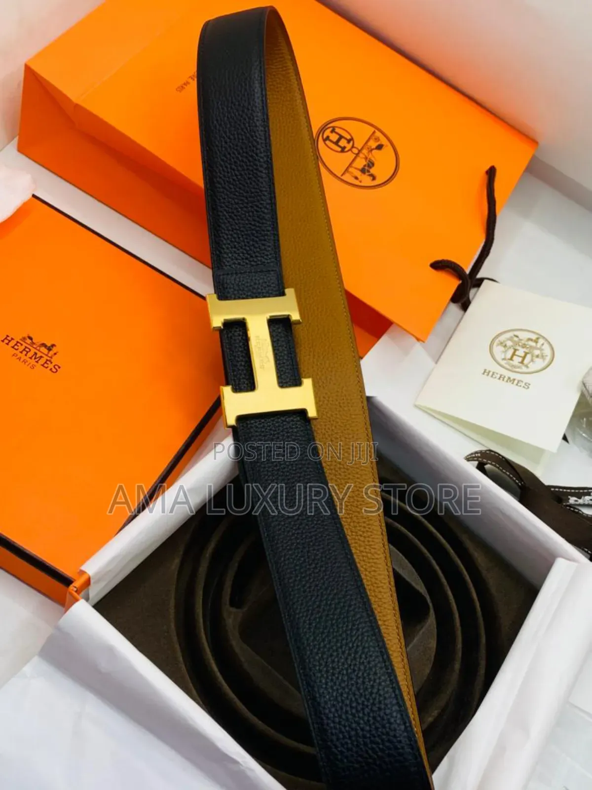 Hermes Genuine Leather Luxury Men's Waist Belts