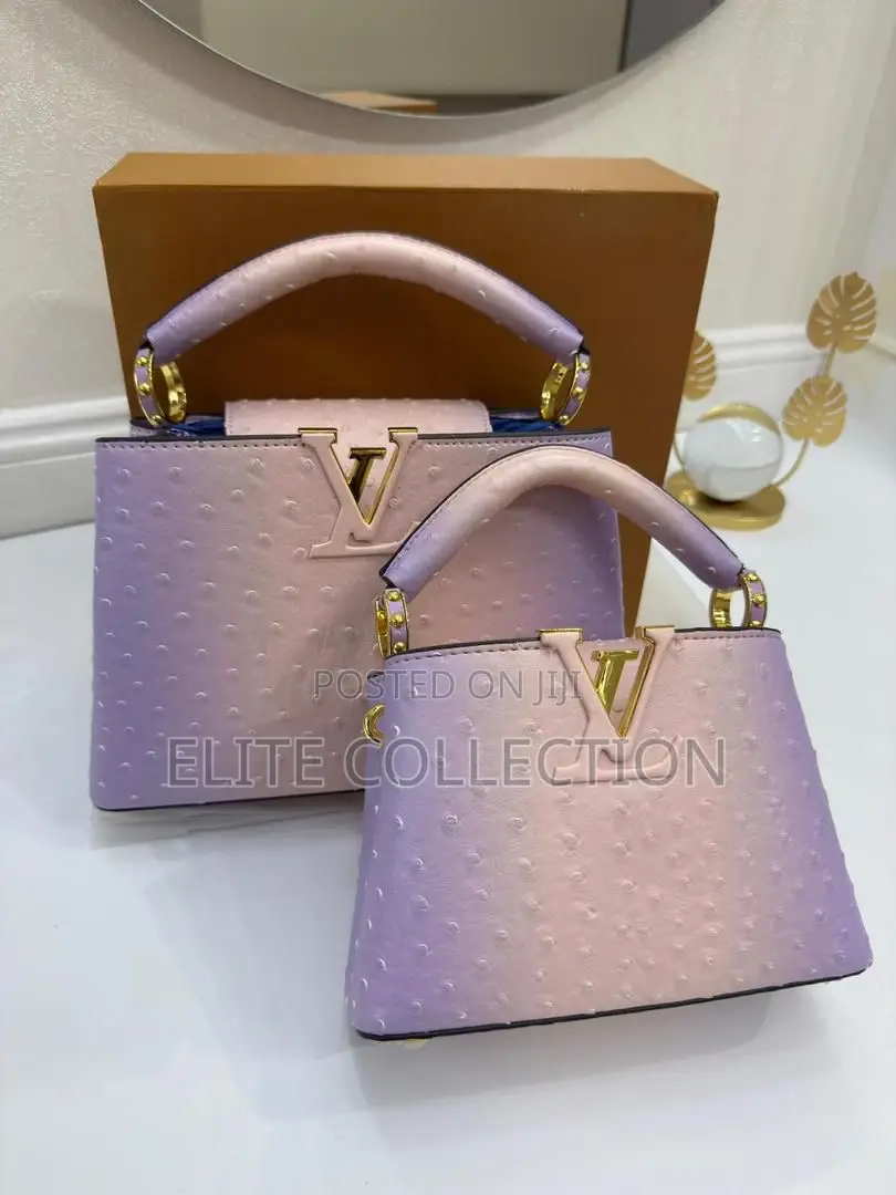 Louis Vuitton 2tone Capucines Textured Bag Comes With Longer Handle