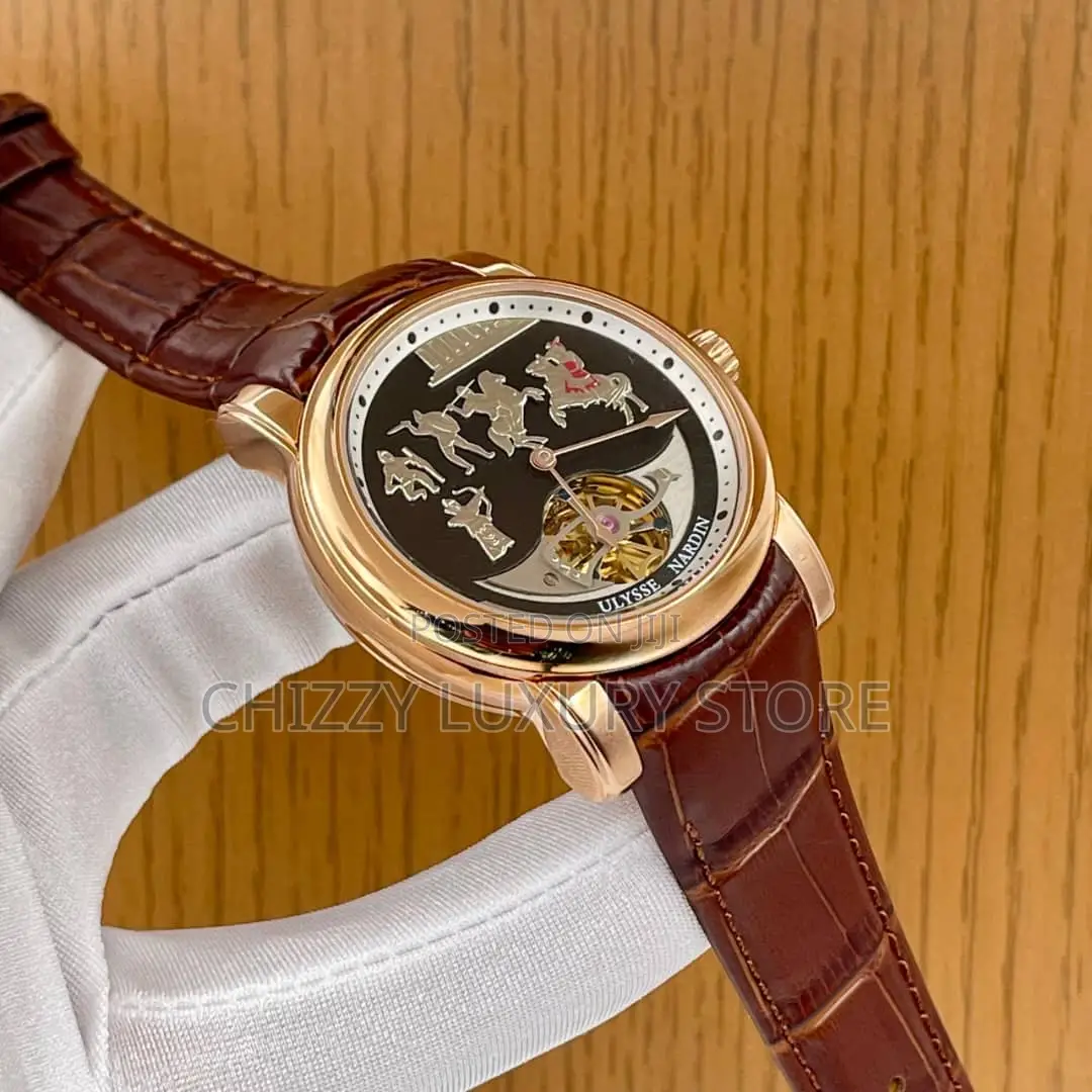 Ulysses Nardin Quality Luxury Men Automatic Engine Wristwatch