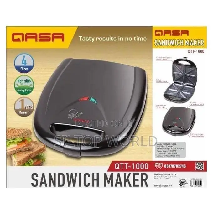 4 Slice Qasa Sandwich Maker