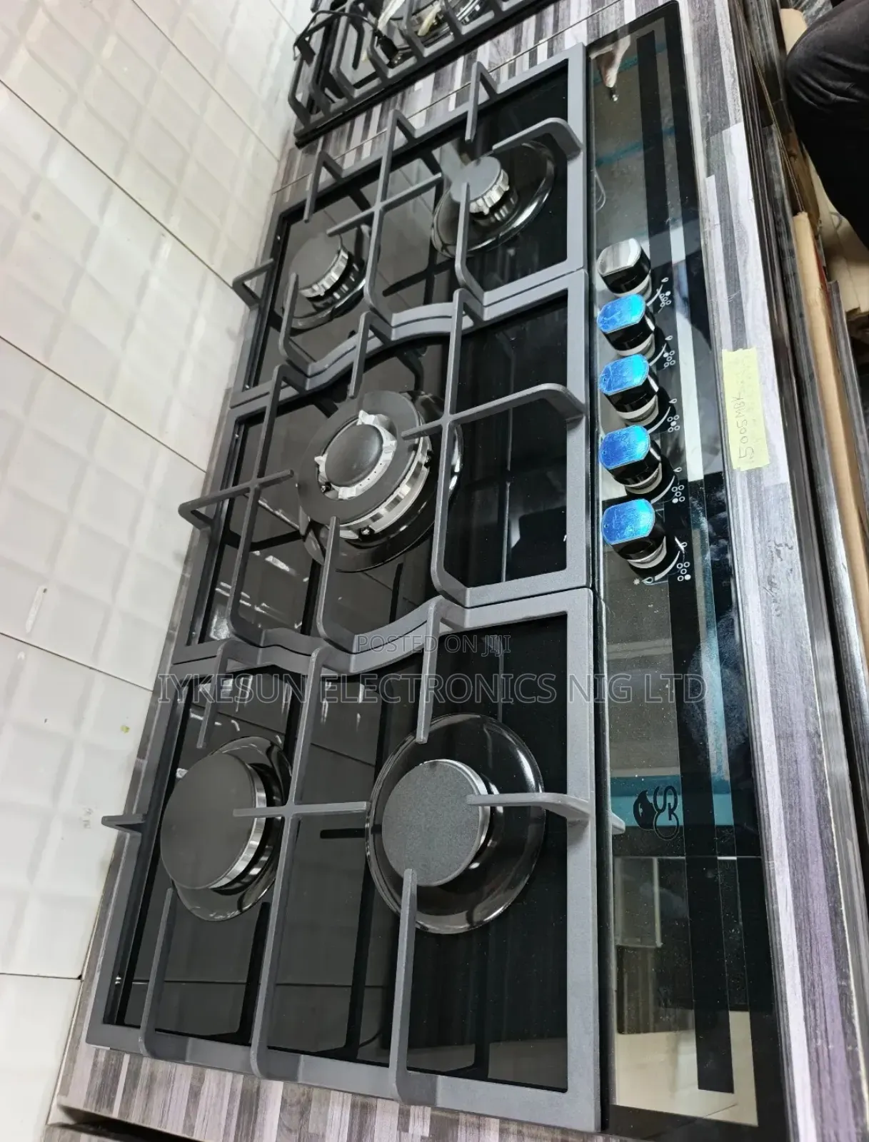Original Gs Built-in 90x60cm Automatic 5 Burners Gas Cooker Hob Copper