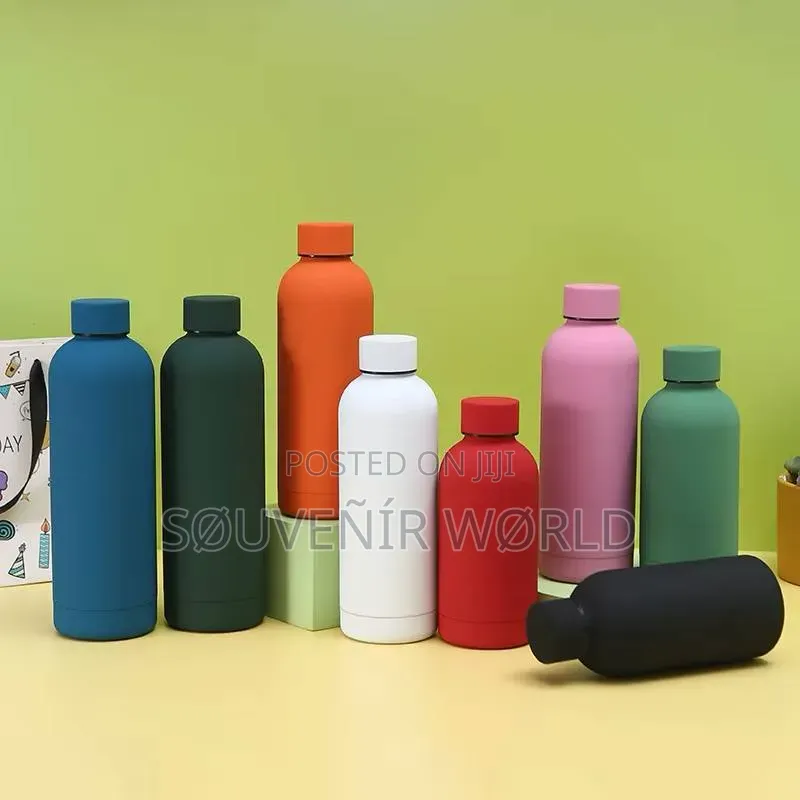 500ml/20.3oz Solid Color Water Bottle: