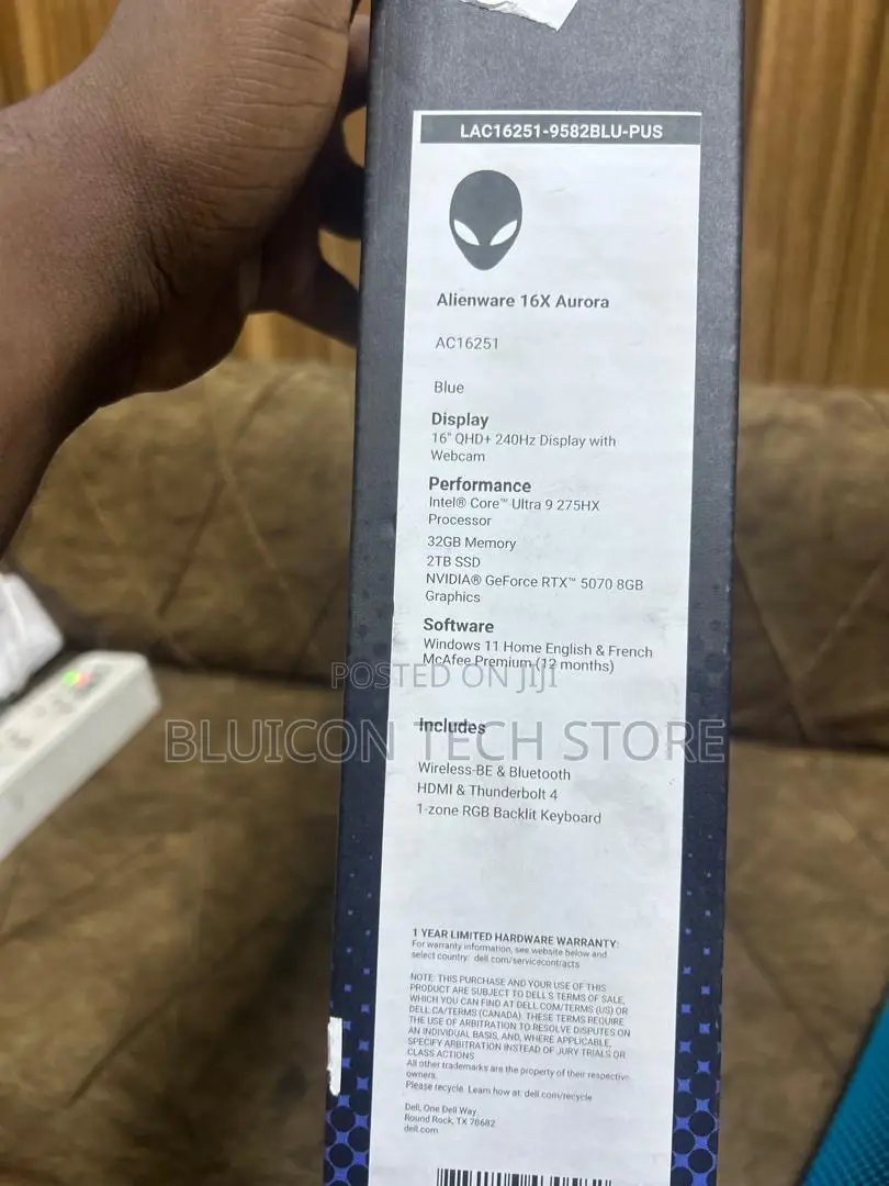 New Laptop Alienware 16x Aurora 32GB Intel Core Ultra 9 SSD 2T