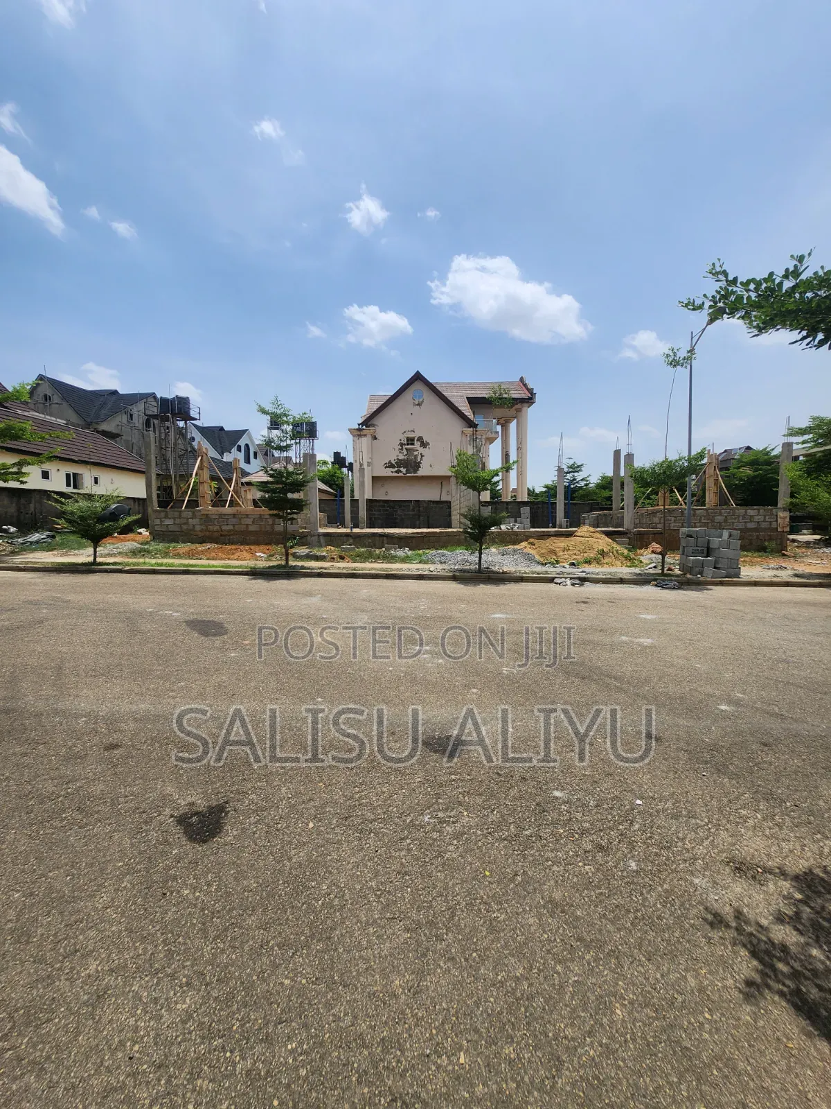 Twin Duplex Land at Foundation Level, Galadimawa Tarred Road.