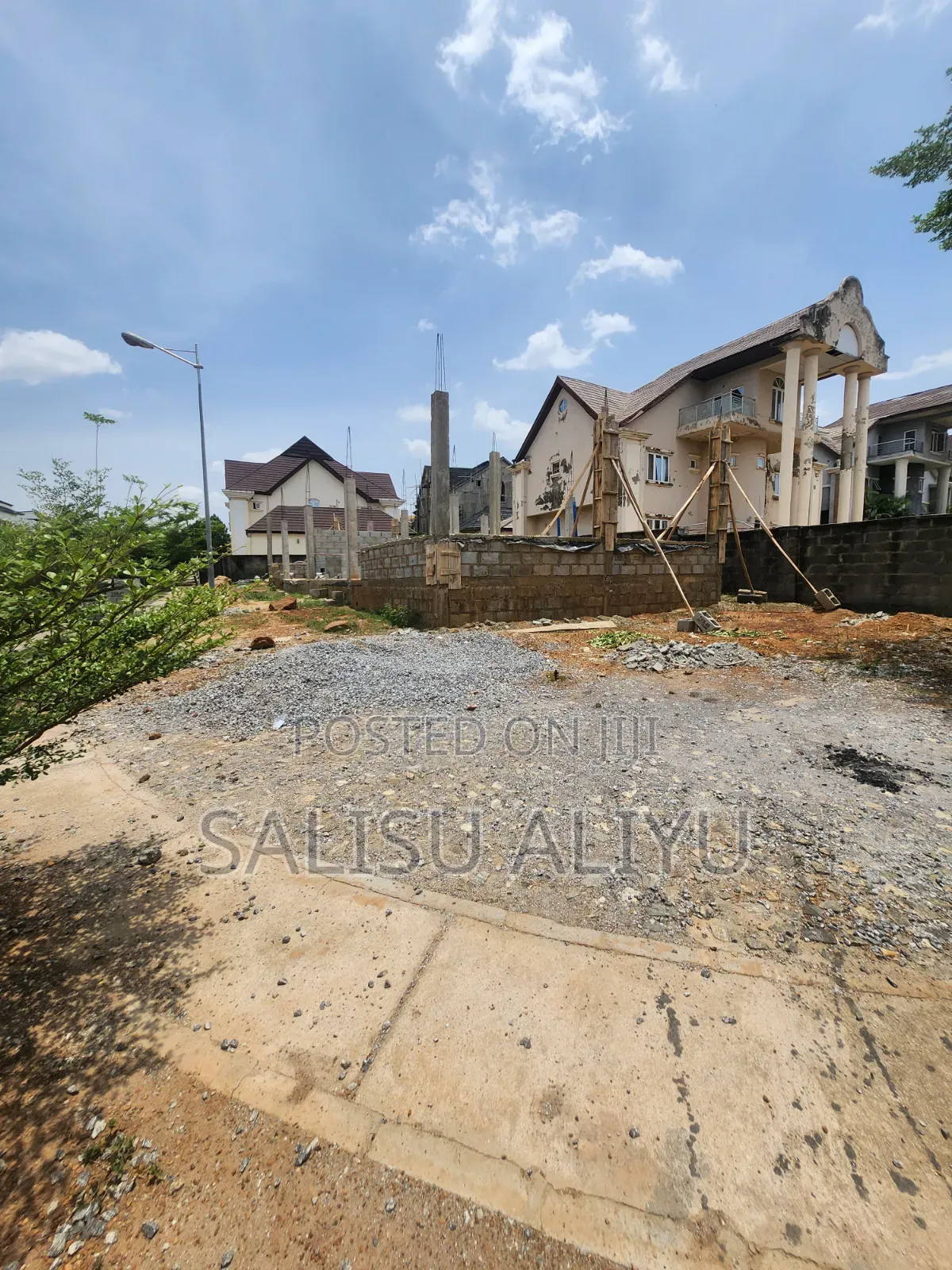 Twin Duplex Land at Foundation Level, Galadimawa Tarred Road.