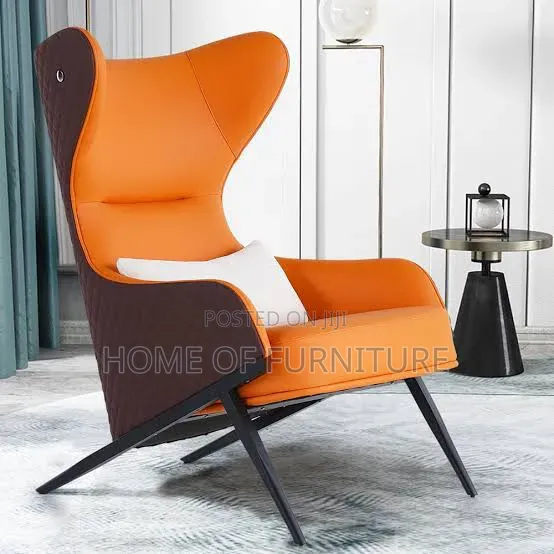 Modern, High-Back Accent Wing Chair