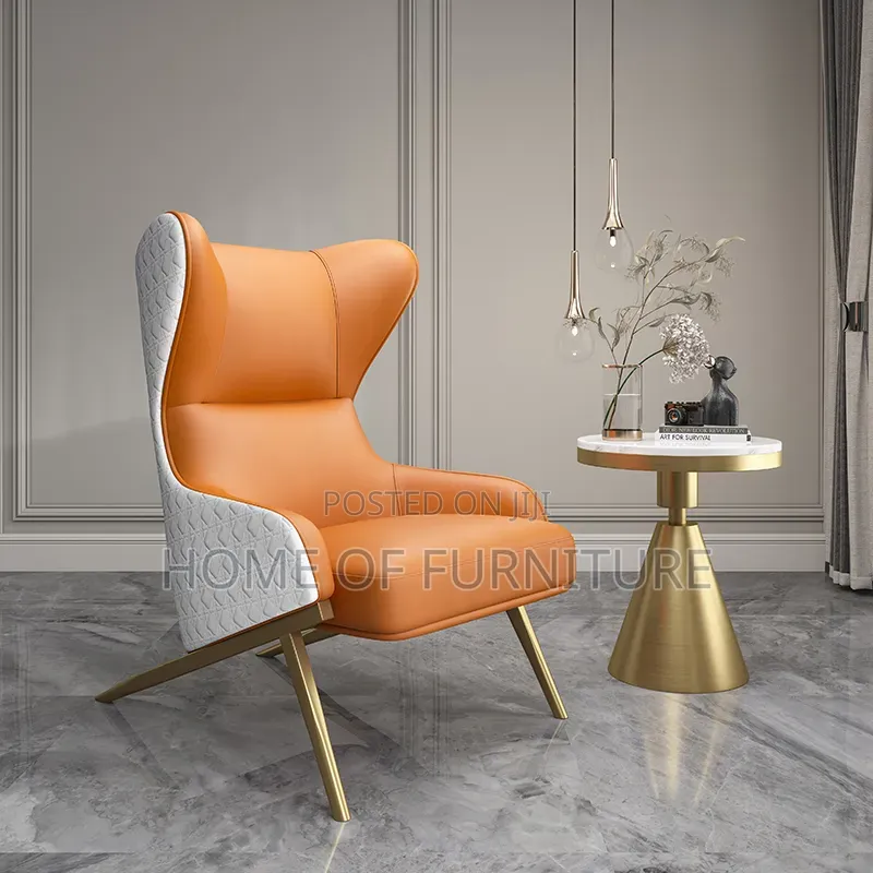 Modern, High-Back Accent Wing Chair