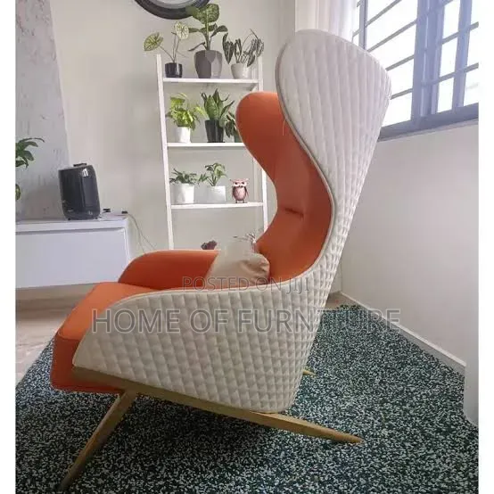 Modern, High-Back Accent Wing Chair