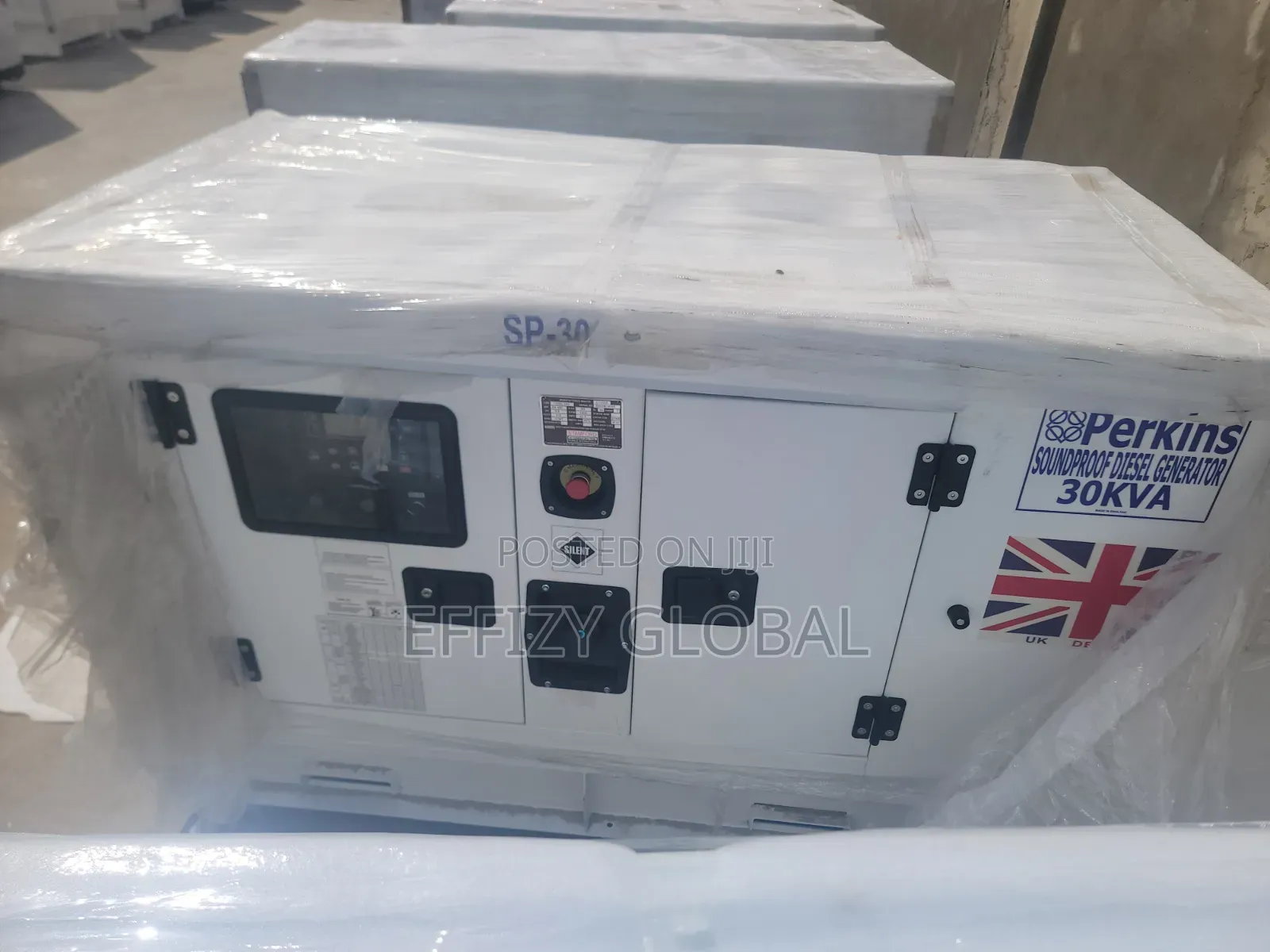 Original Perkins England Soundproof Generator 30kva