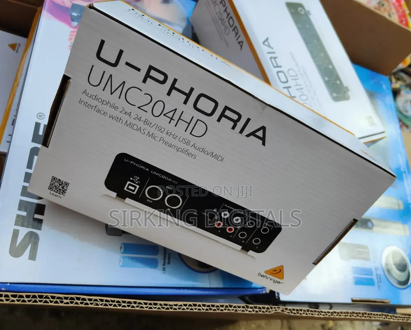 Beringer Sound Card U-Phoria Umc 204hd Audio Interface