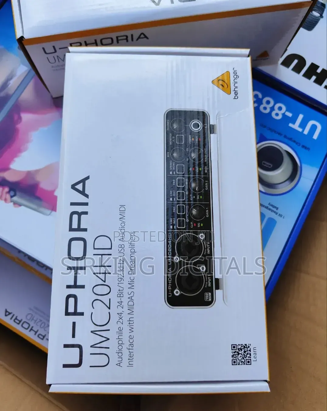 Beringer Sound Card U-Phoria Umc 204hd Audio Interface