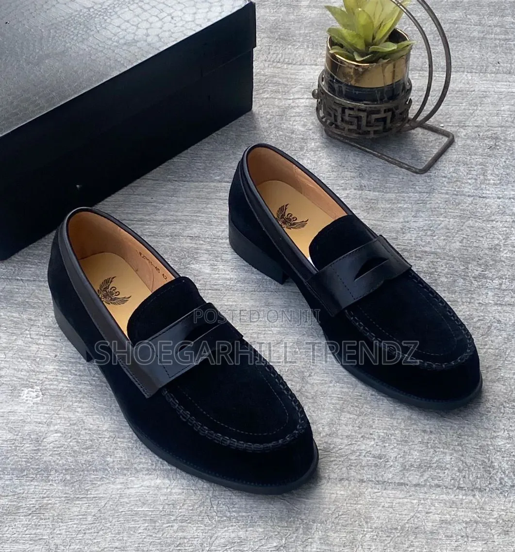Classy Men Suede Loafer Shoes in 2 Designs