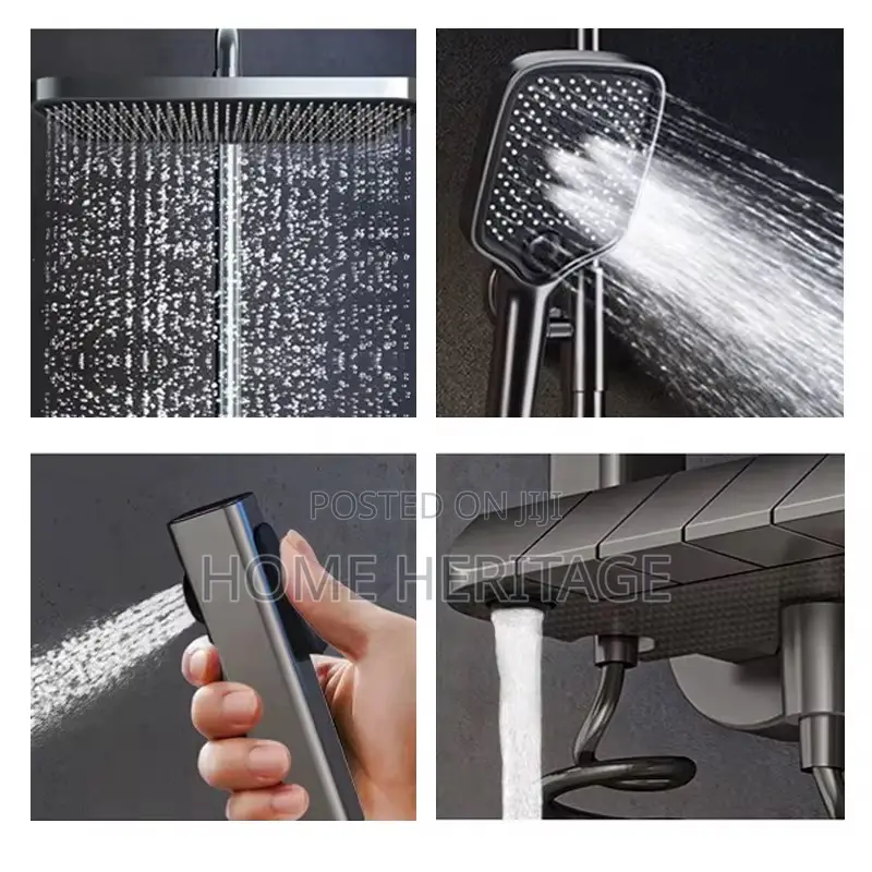 Original Brass Piano Shower With Digital Temperature Display