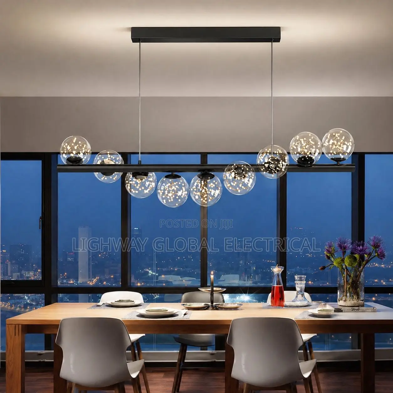 Ox Blood Nordic Led Chandelier Light