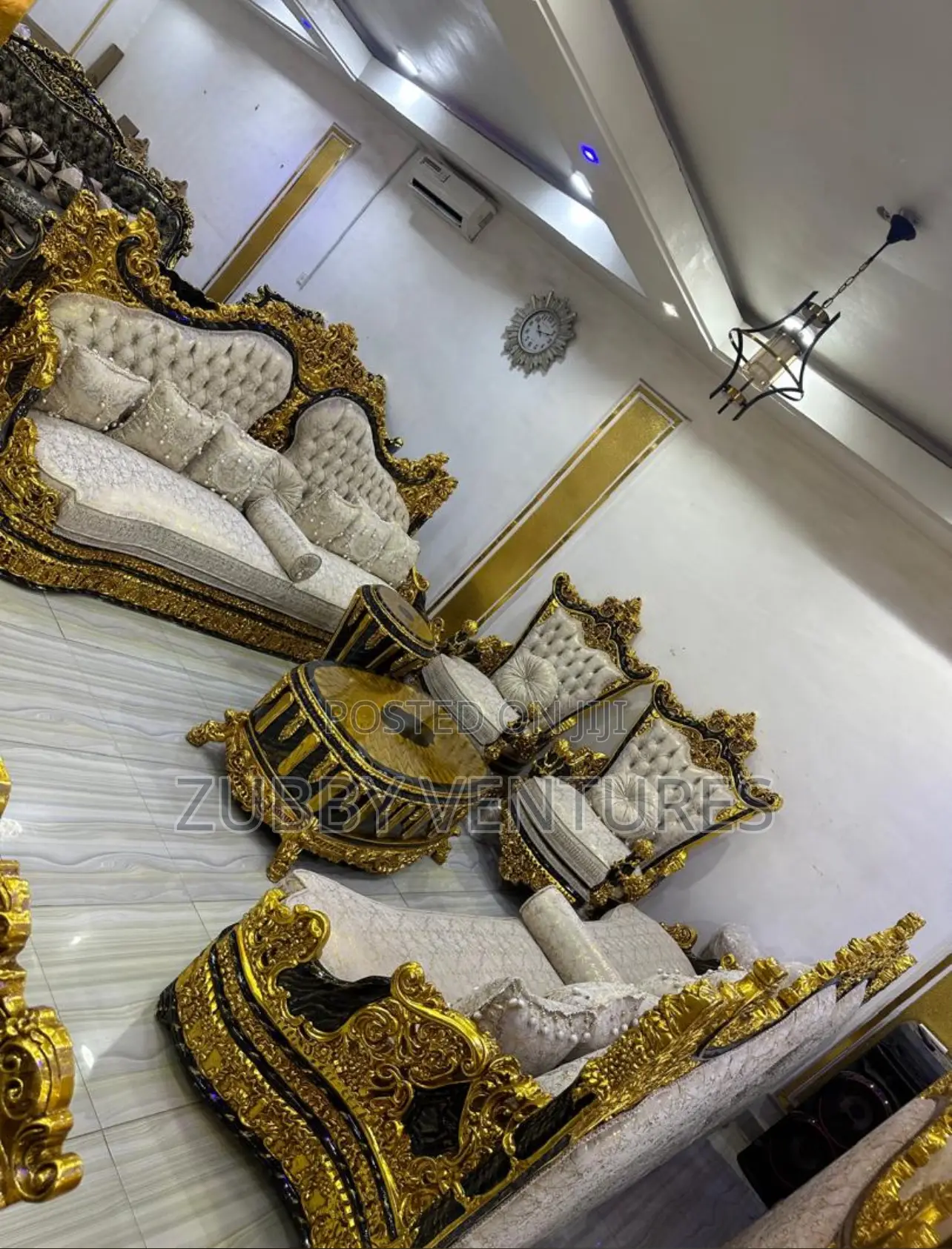 Living Room With This Royal Luxury Sofa.