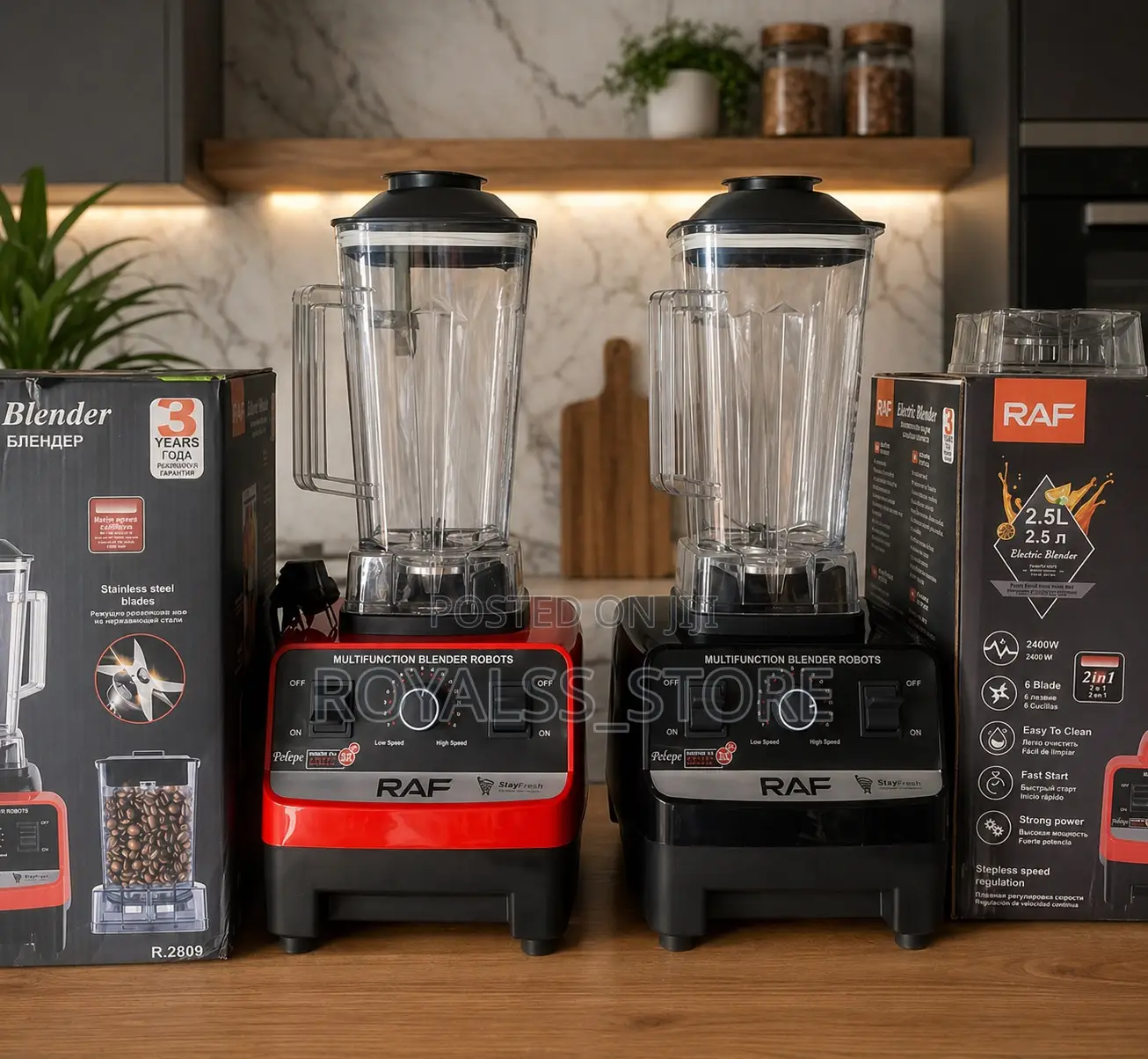 Raf Electric Blender 2 Cups Powerful Electric Blender