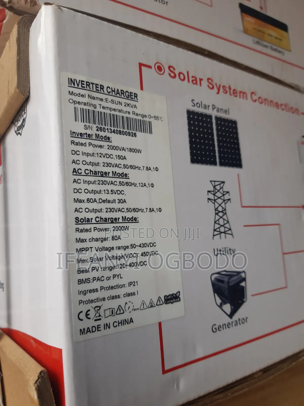 Sako Solar Inverter 2kva 12v