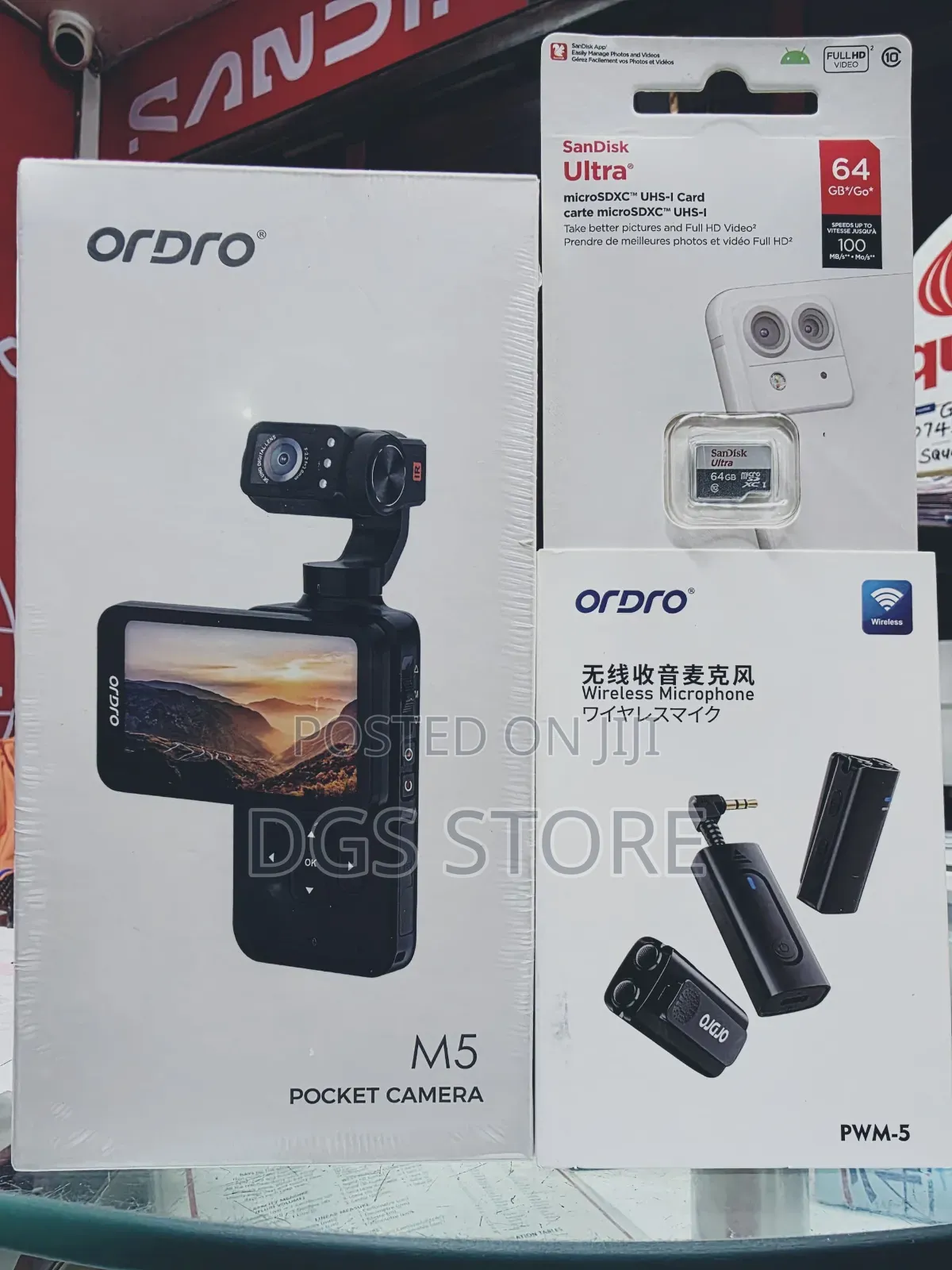 Ordro M5 Pocket Camera With Memory Card