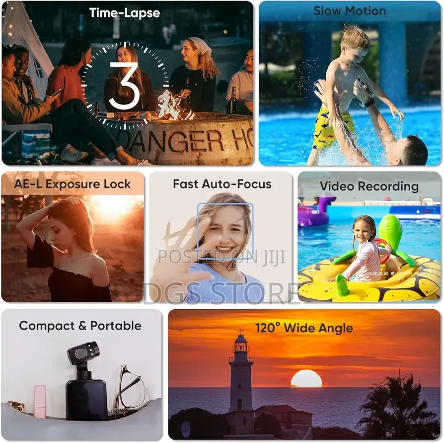 Ordro M5 Pocket Camera With Memory Card