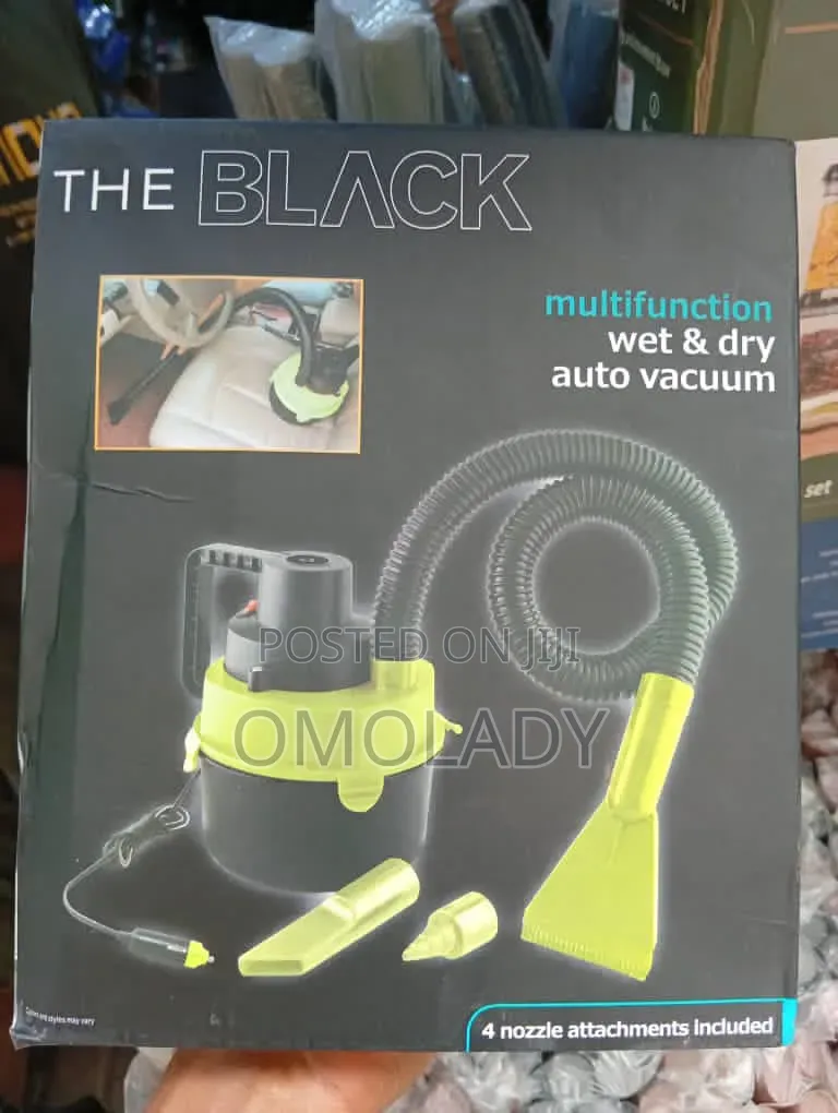 The Black Multifunction Car Vacuum Cleaner