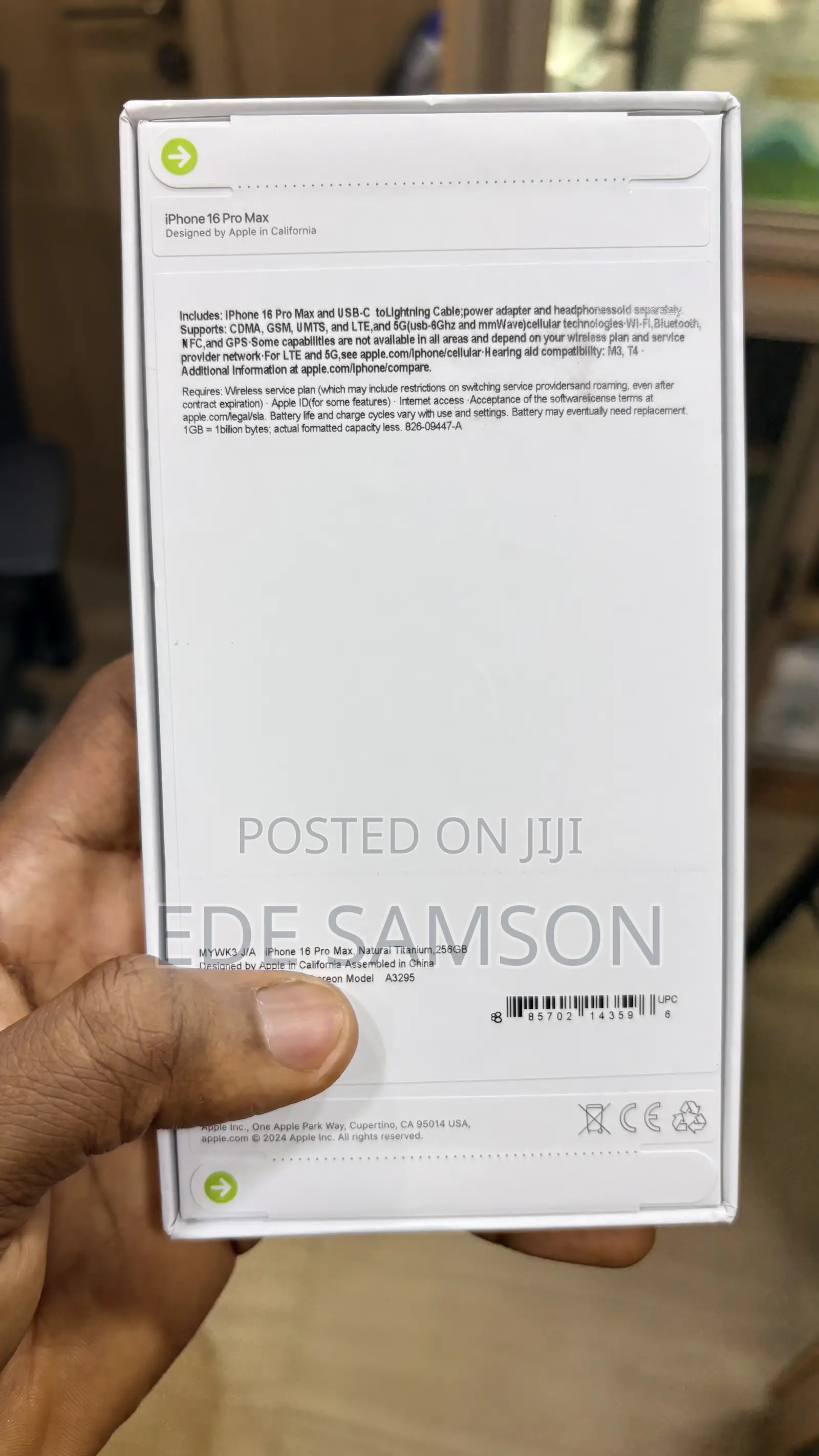 New Apple iPhone 16 Pro Max 256 GB