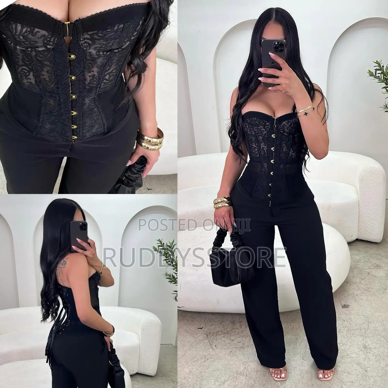 Strapless Lace Corset Top