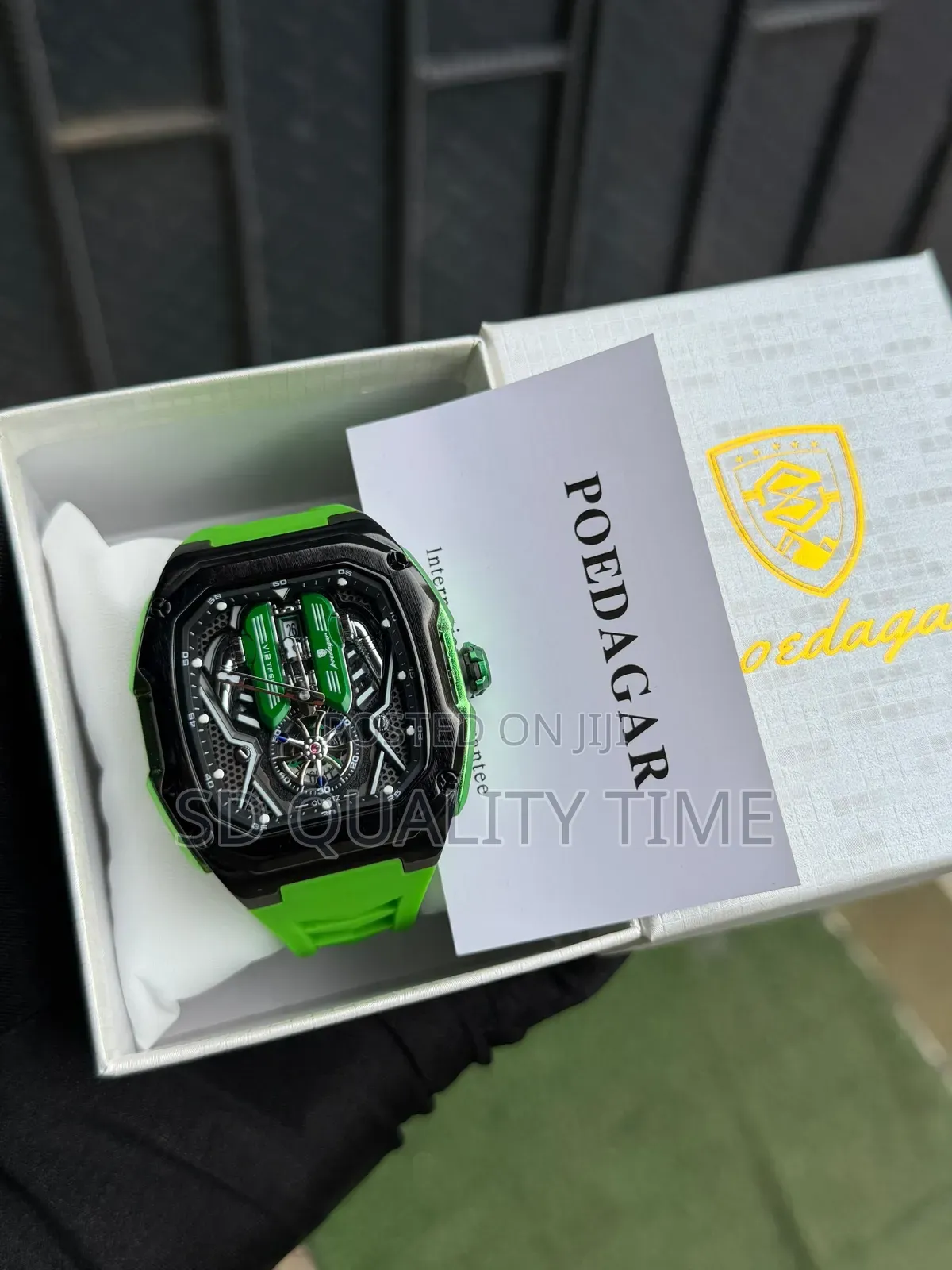 Poedagar Rubber Strap Men's Watch