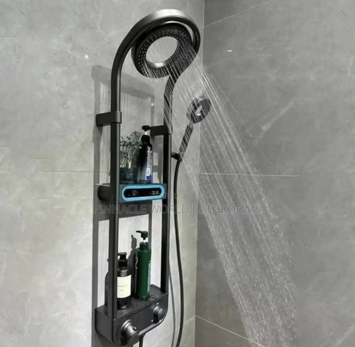 England Black Smart Standing Shower New Design