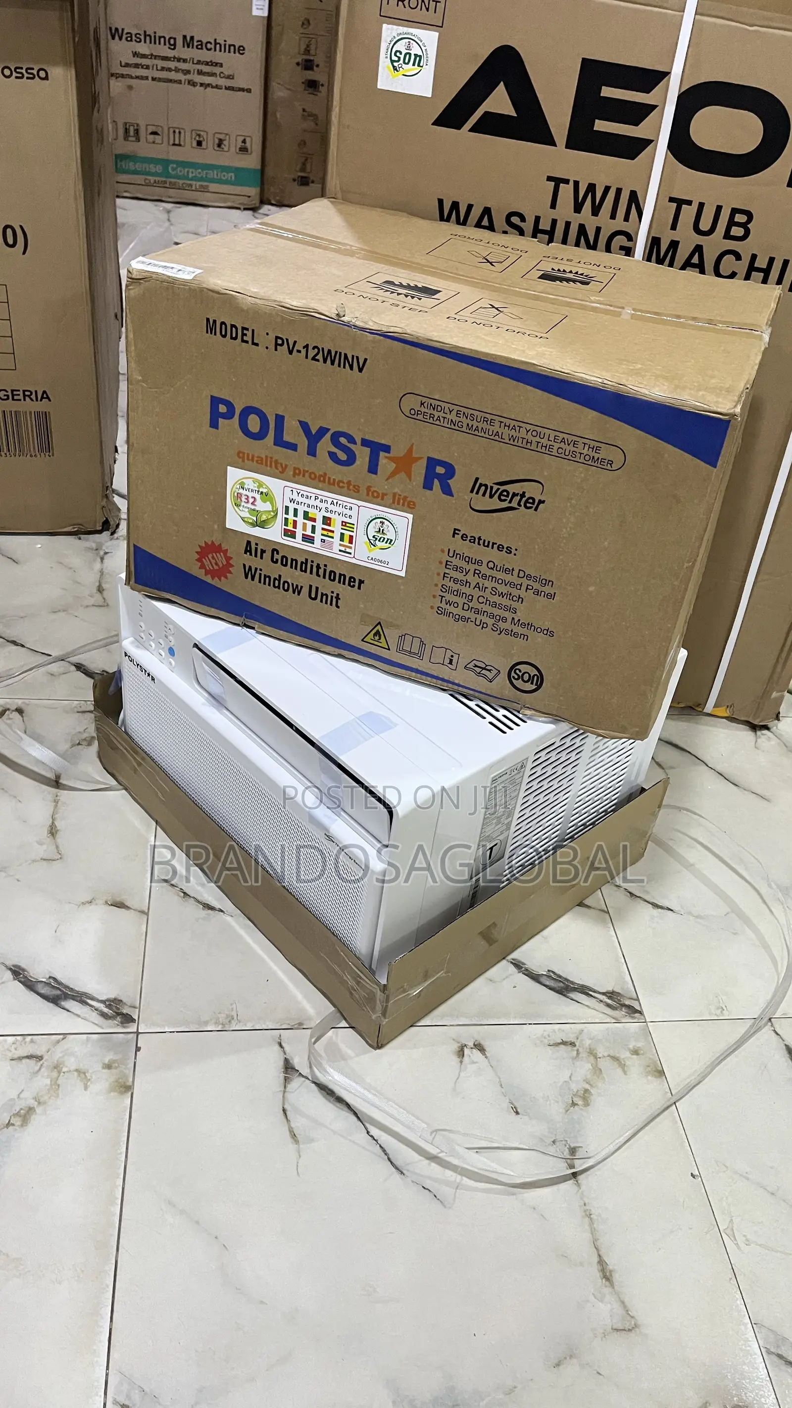 Polystar1.5hp Inverterwindow Ac[Pv-12winv]-Efficientcoolingoperation