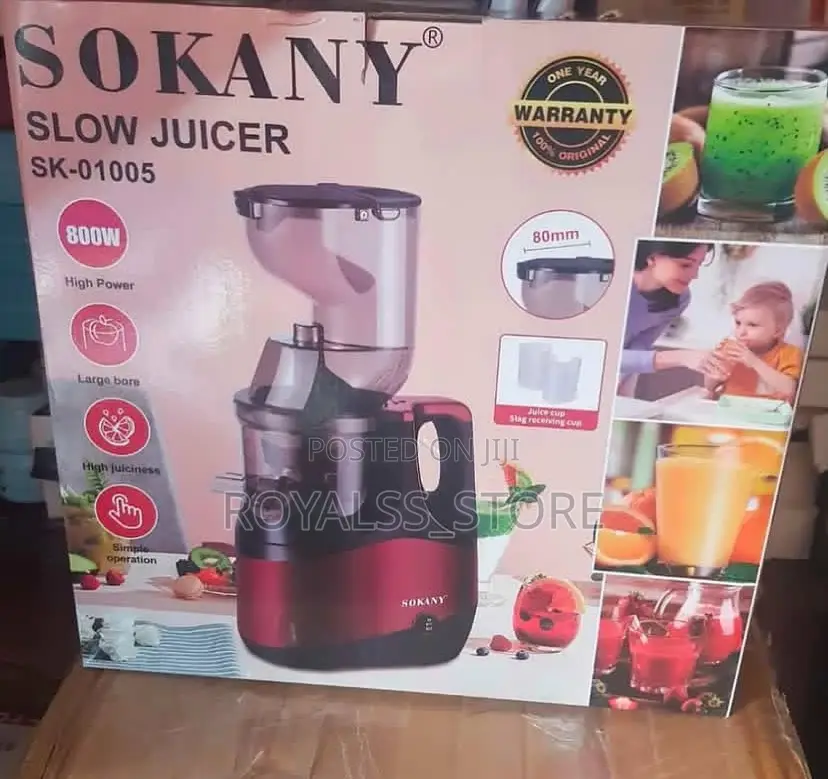Sokany New Modern Electric Slow Juicer 800w