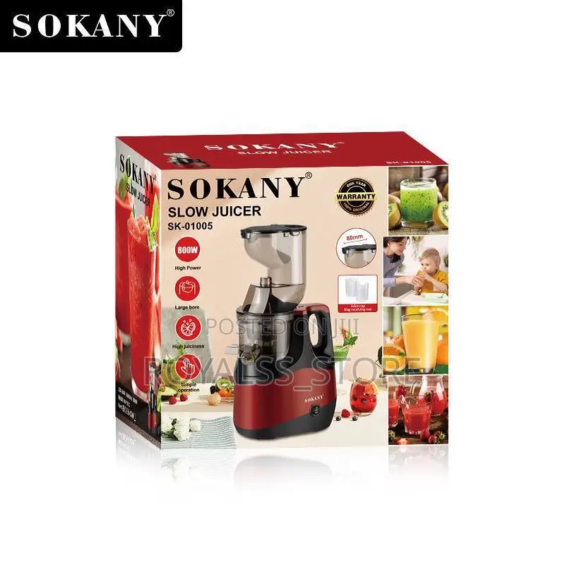 Sokany New Modern Electric Slow Juicer 800w