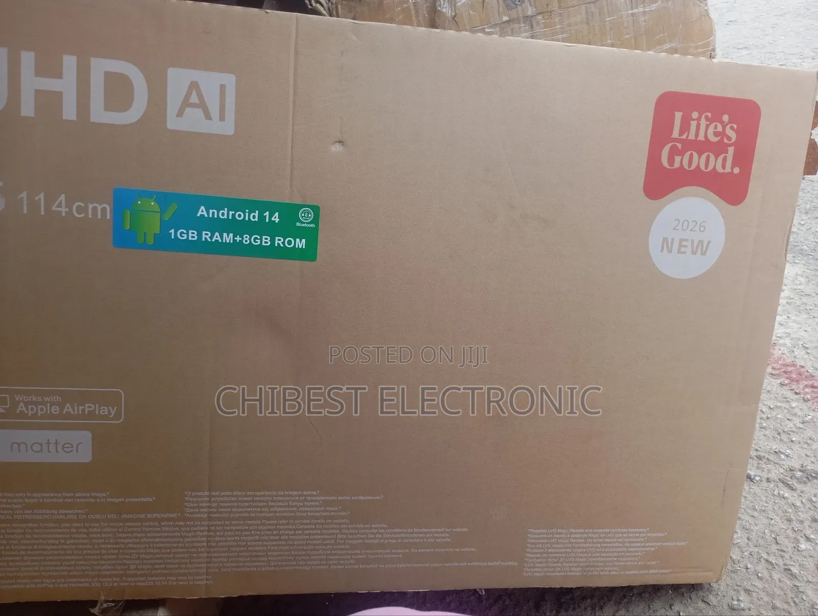 Lg 43 Inches Tv High With Two Years Warranty Brand New