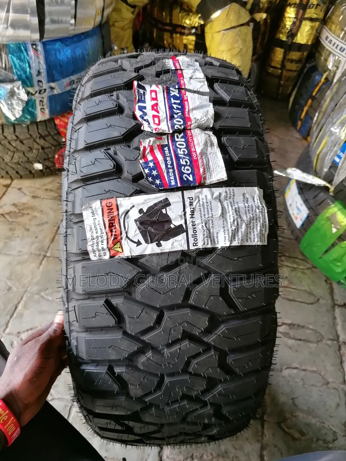 265/50r20 American Tires With White Lining ,Offroad Tyres