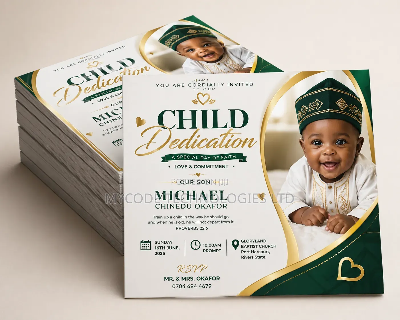 Birthday | Baby Dedication Invitation Card Printing