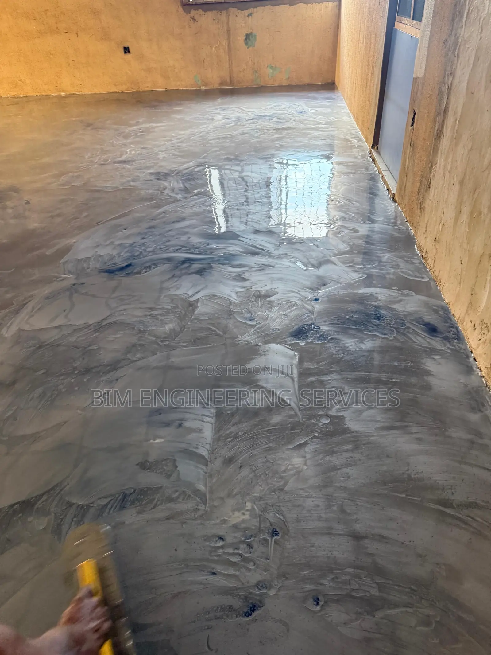Reflective Epoxy,Office Space ,Metallic Epoxy Flooring