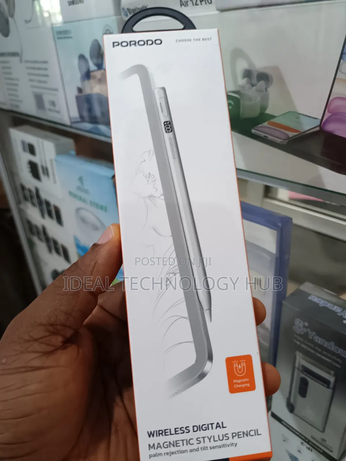 Porodo Wireless Digital Magnetic Stylus Pen for iPad