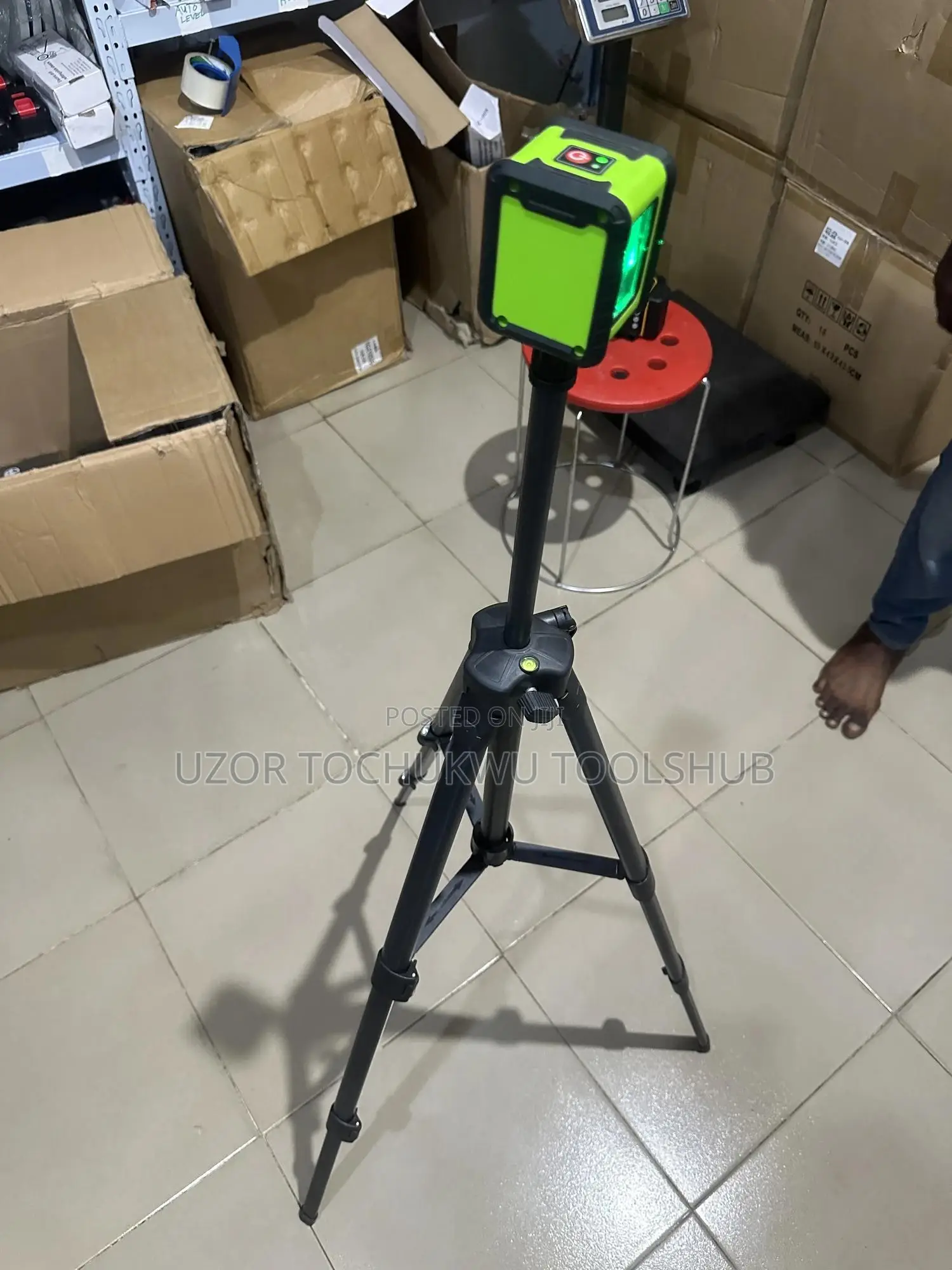2 Lines Laser Level – Krted Self-Leveling Cross Line Green Beam