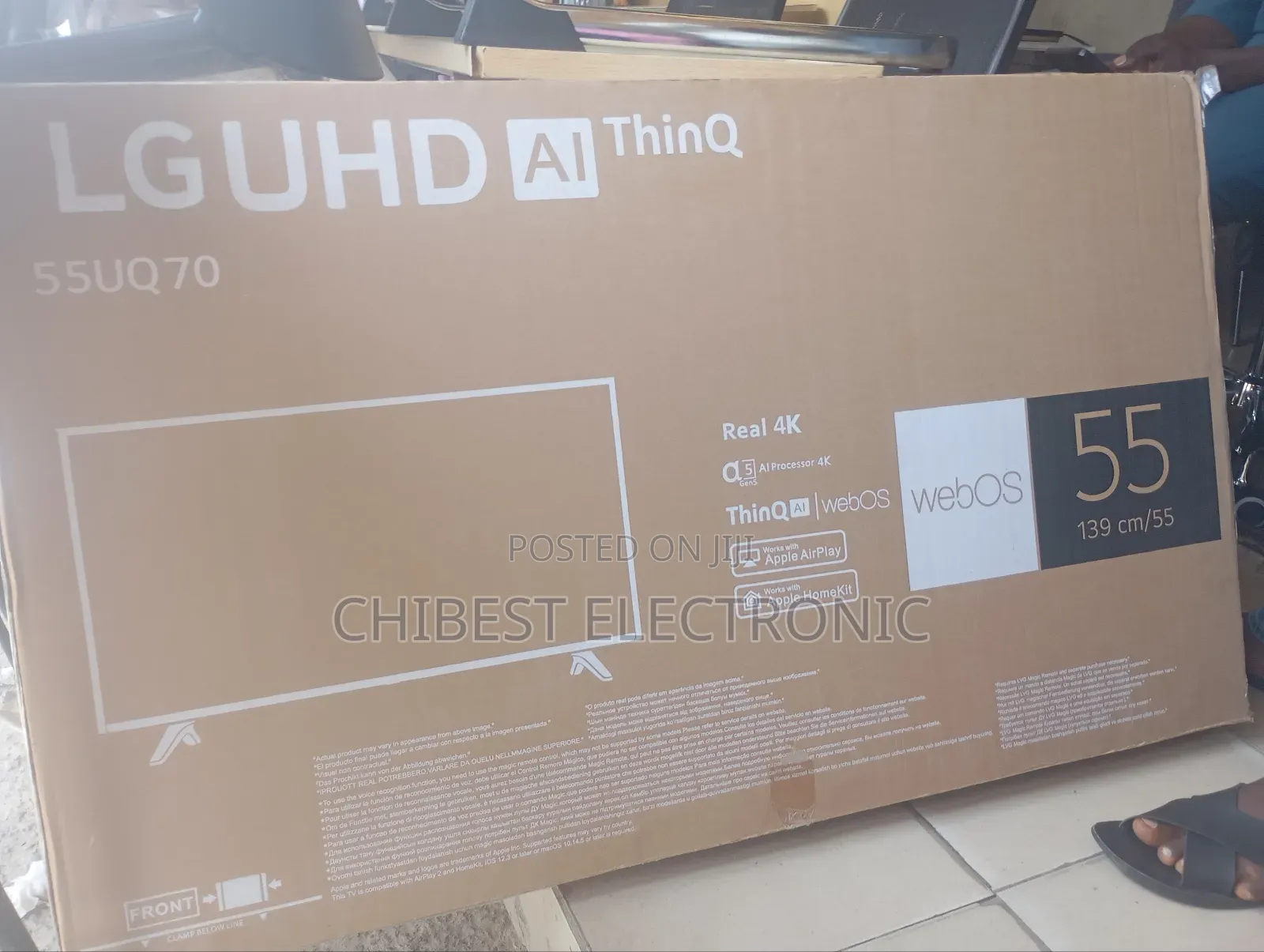 Lg Tv 55 Inches With Two Years Warranty Brand New