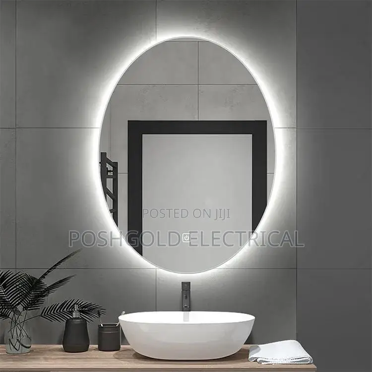 Oval Black-Lit Led Mirror (3) Colors
