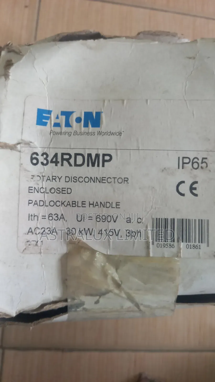 63amps 4pole Rotary Isolator Eaton