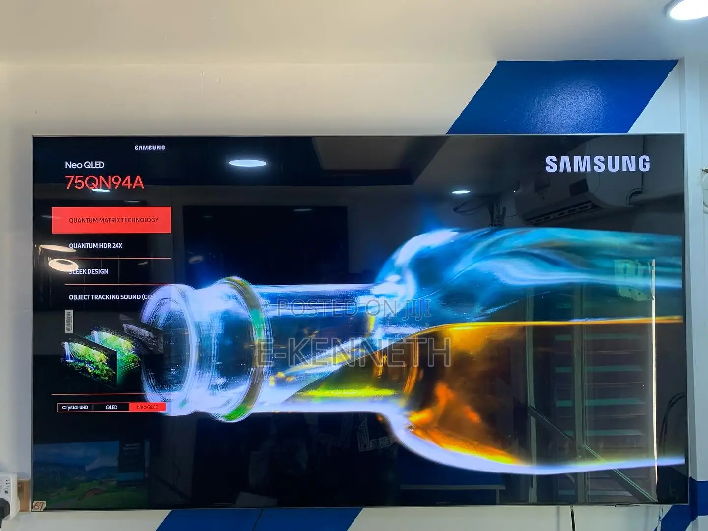 Samsung 75” Inches Neoqled Qn94a QHDR Airslim Smart TV With 120hz