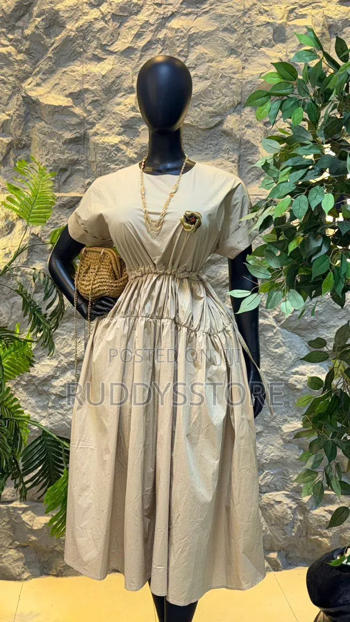 Beige Midi Dress