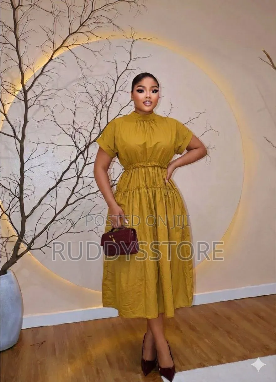 Yellow Mustard Maxi Dress
