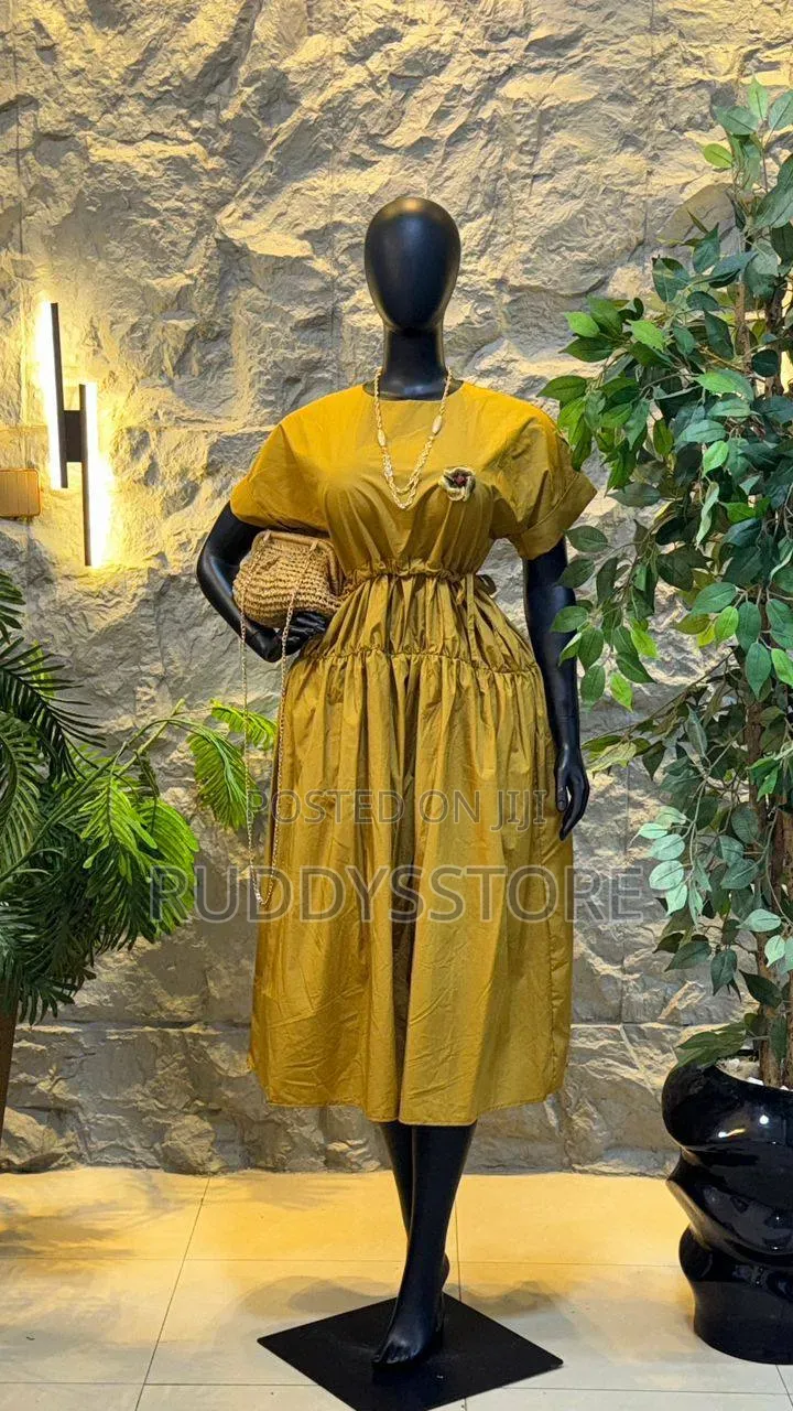 Yellow Mustard Maxi Dress