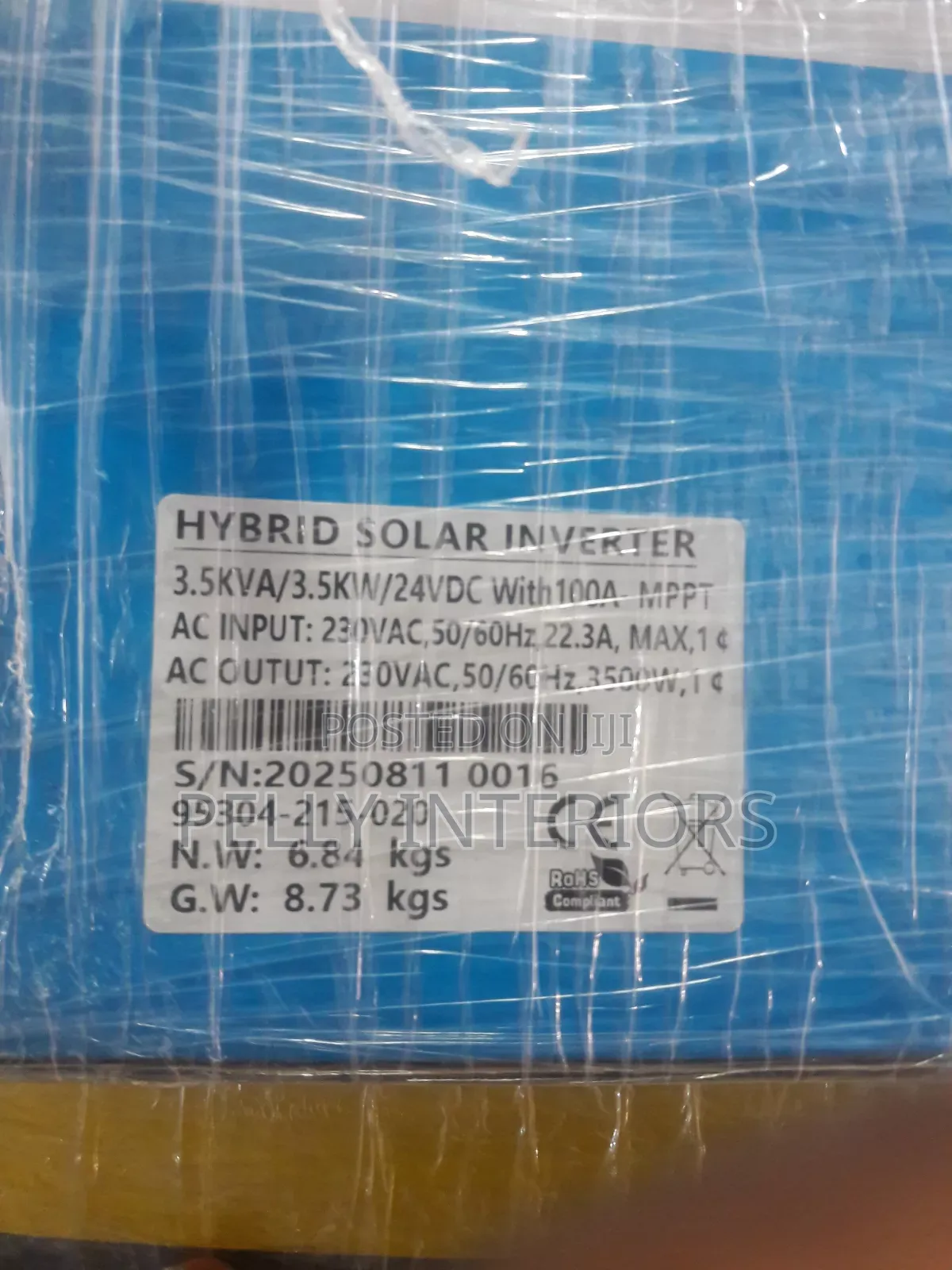Yohako Hybrid Inverter Available 3.5kva 24volts
