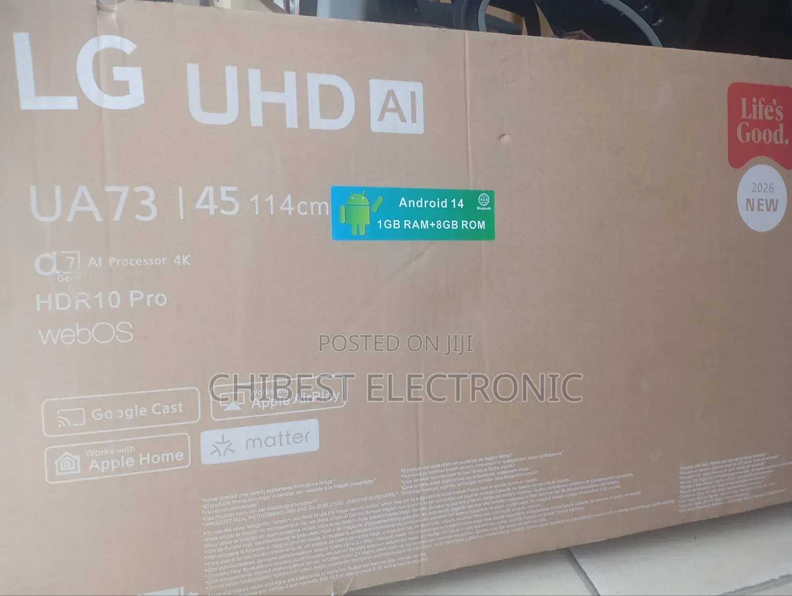 Lg Tv 43 Inches With Two Years Warranty Brand New
